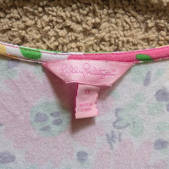 Lilly Pulitzer Floral Sleeveless Dress - Pink, Yellow, Green - Picture 2 of 3